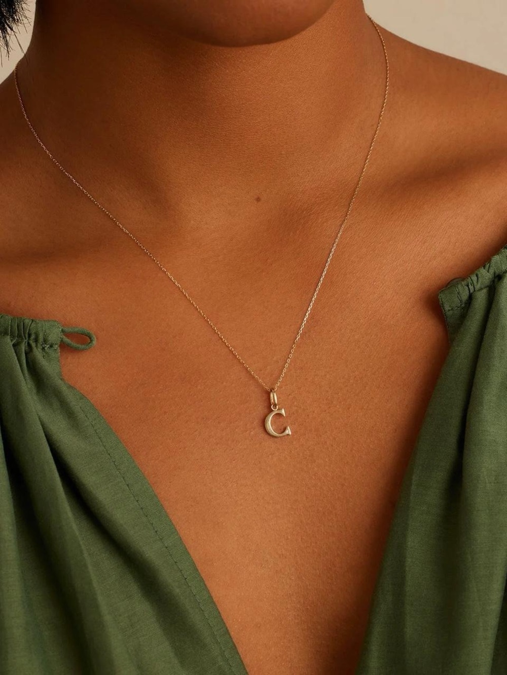 Gorjana Solid Gold Initial Charm!